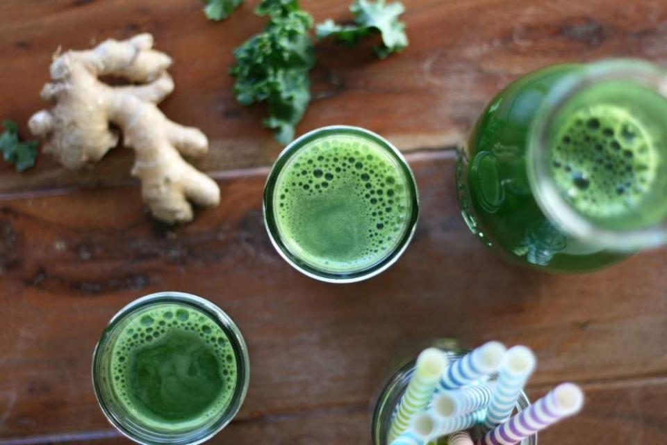 7) Zingy Ginger Green Juice