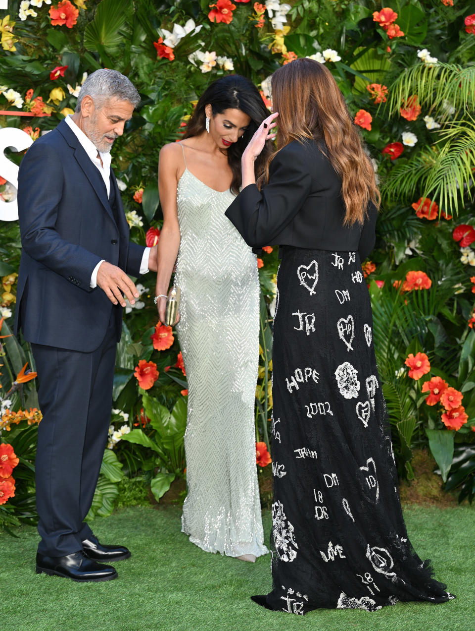 George Clooney, Amal Clooney and Julia Roberts attend the 