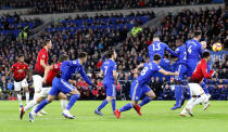 Marcus Rashford (left) opened the scoring at Cardiff (Nick Potts/PA)