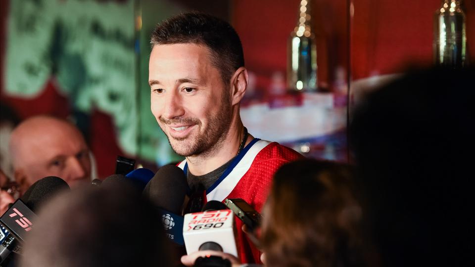 Ilya Kovalchuk, the Montreal Canadiens new winger, showed off his ability to speak a bit of French during his first media availability. (Photo by David Kirouac/Icon Sportswire)