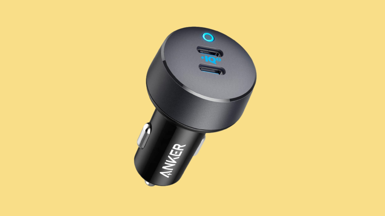 This car charger will prevent your phone from dying on the road.