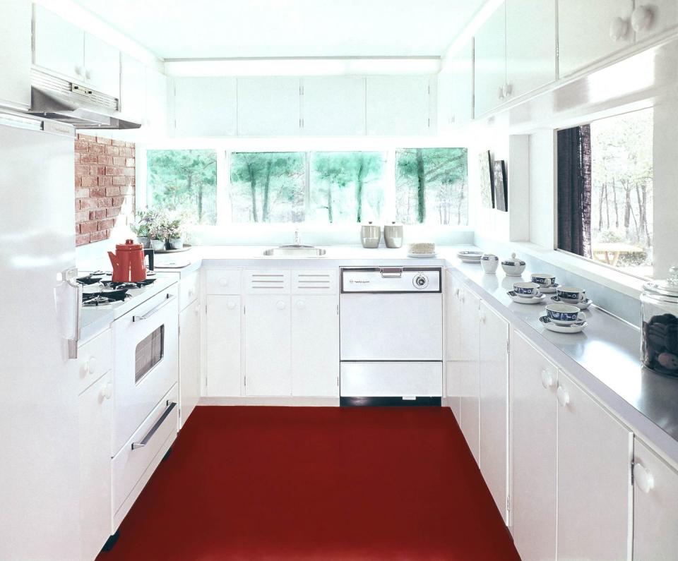 OUT: All-White Kitchen