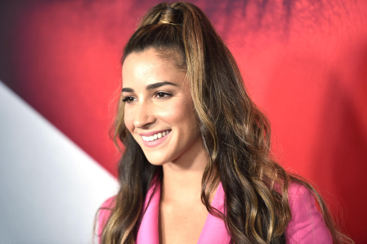 “We’re all human,” gymnast Aly Raisman says. “We all have those days where you wake up and feel good and then others when you feel a little more insecure and self-conscious.”