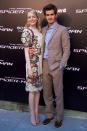 MADRID, SPAIN - JUNE 21: Actor Andrew Garfield and actress Emma Stone attend "The Amazing Spider-Man" premiere at Callao cinema on June 21, 2012 in Madrid, Spain. (Photo by Carlos Alvarez/Getty Images)