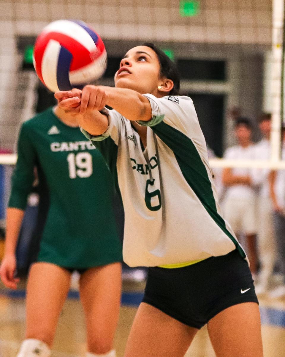 Canton's Soley Rodriguez Martinez during the Division 2 state championship vs. Westborough at Worcester State University on Saturday, Nov. 18, 2023.