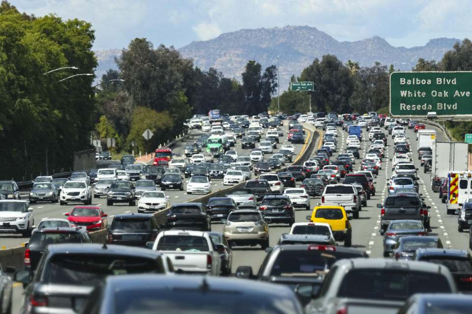 traffic on a highway