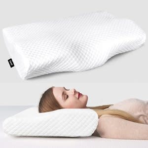 Dr Trust USA Neck Pillow for Travelling, Orthopedic Memory Foam Pillow for  Neck Travel