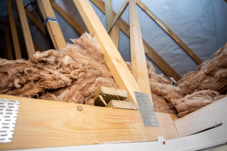 Lucy discovered that insulation hadn't been properly installed in her new home - leaving it freezing upstairs (Picture: SWNS)