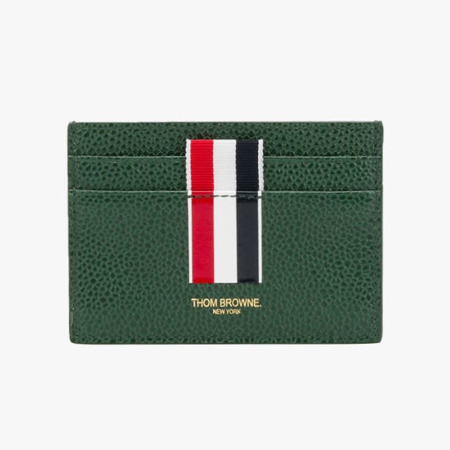 Thom Browne RWB Intarsia stripe cardholder, $390, farfetch.com