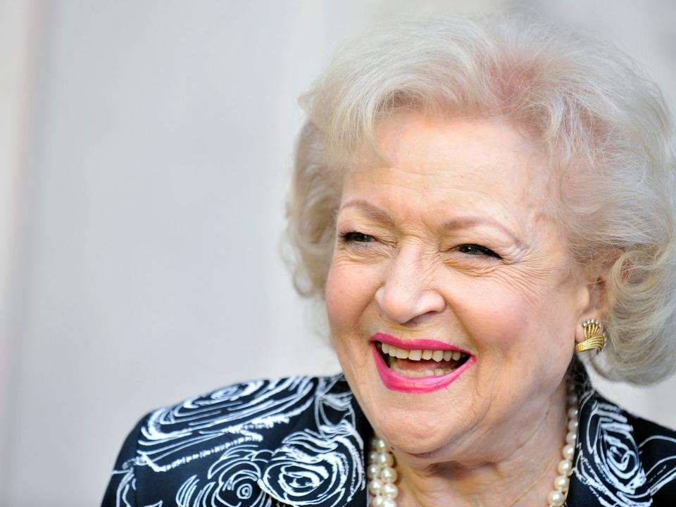 Betty White smiling.