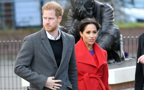 Harry and Meghan have indicated they will be "celebrating privately" following the birth of their first child - Credit: Karwai Tang/Getty Images