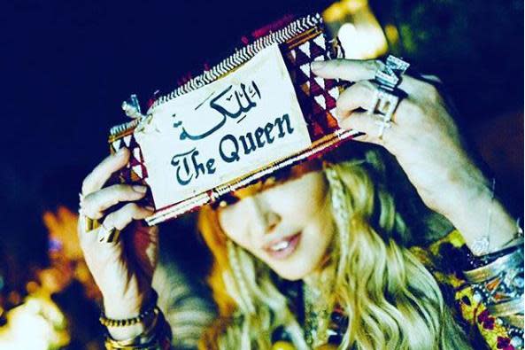 Status: Madonna marked her claim as the Queen of Pop: Madonna Instagram