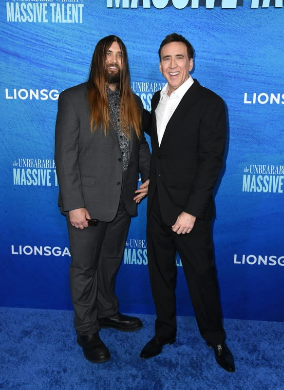 Nicolas Cage y su hijo Weston