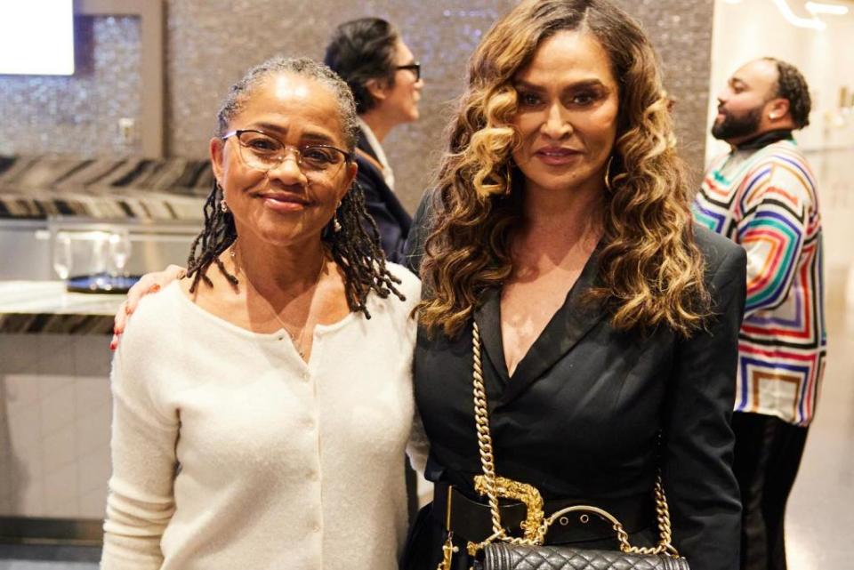 Markle’s mother Doria Ragland was seen posing with Beyoncé’s mother, Tina Knowles, at the event. @msayles/The Kinsey Collection/Instagram