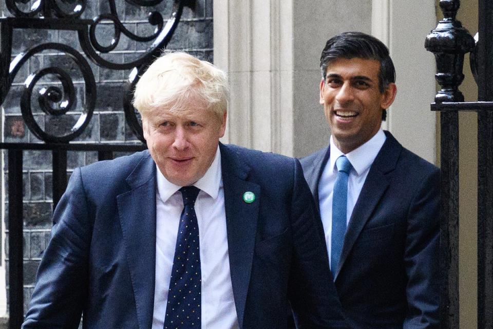 Boris Johnson and Rishi Sunak again at odds over Brexit (Getty)