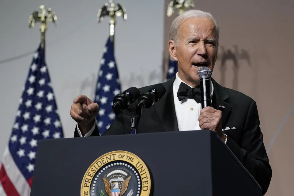 President Joe Biden speaks at the 45th Congressional Hispanic Caucus Institute Gala to kick-off the White House's celebration of Hispanic Heritage Month at the Walter Washington Convention Center, Thursday, Sept. 15, 2022, in Washington. (AP Photo/Alex Brandon)