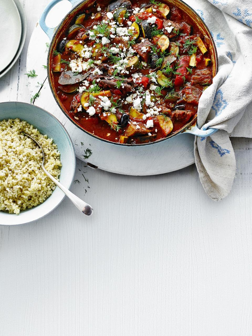 best courgette recipes greek inspired lamb stew