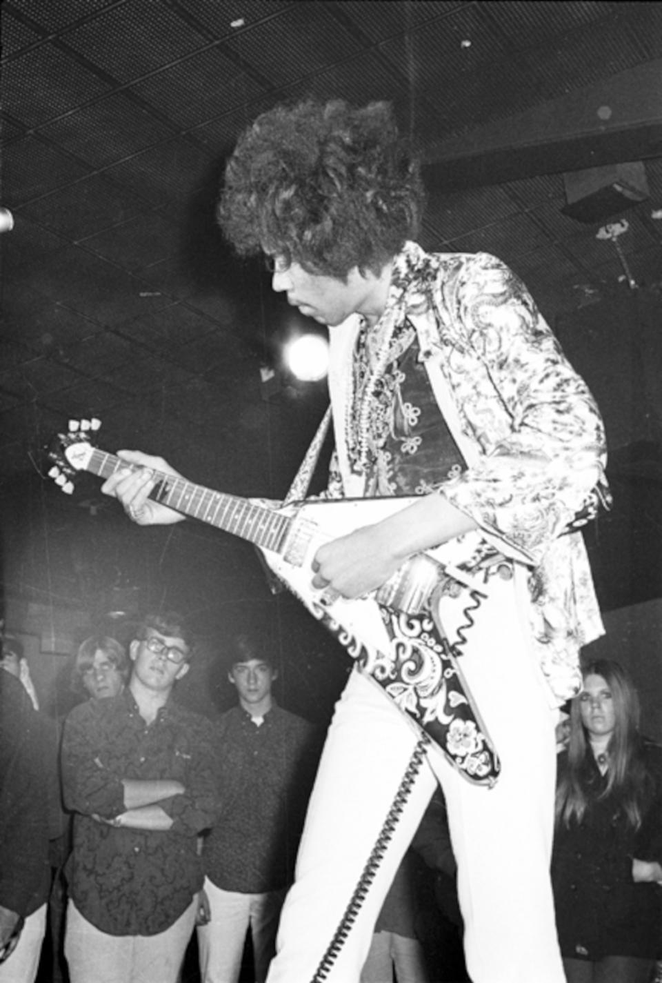 Jimi Hendrix of the rock band 