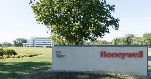 Logo outside Honeywell office