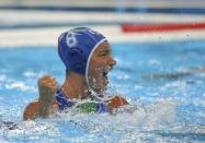 2016 Rio Olympics - Water Polo - Final - Women's Gold Medal Match USA v Italy - Olympic Aquatics Stadium - Rio de Janeiro, Brazil - 19/08/2016. Roberta Bianconi (ITA) of Italy reacts. REUTERS/Laszlo Balogh