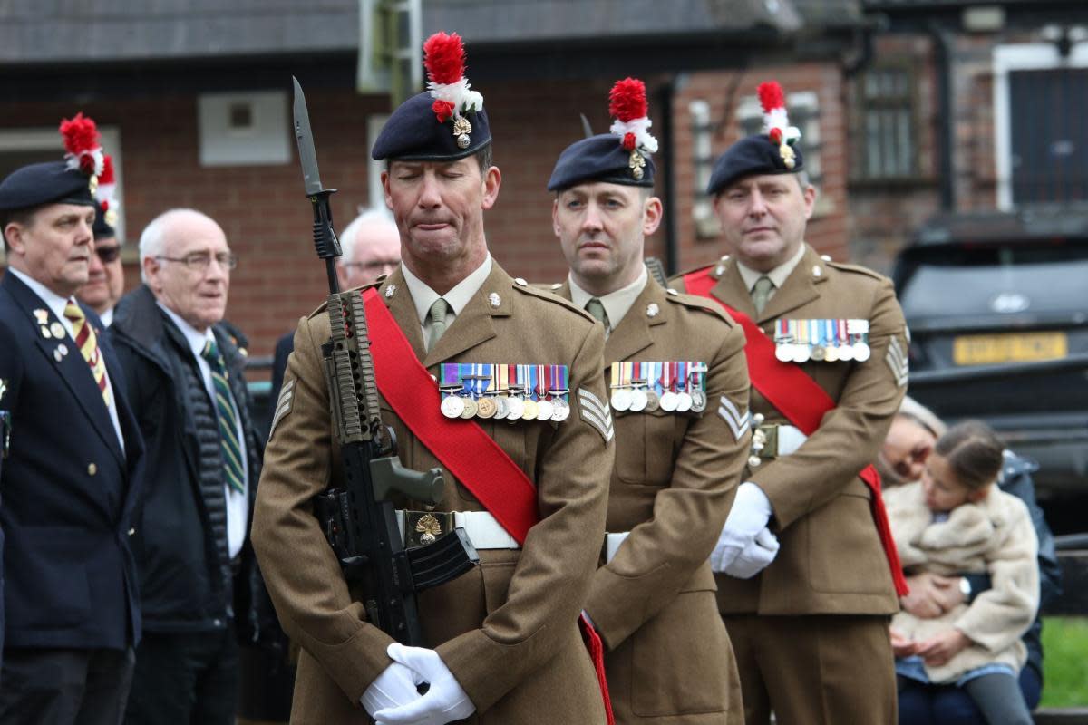 Fusiliers taking part in the Gallipoli remembrance parade in Bury last year <i>(Image: Danny Crompton)</i>