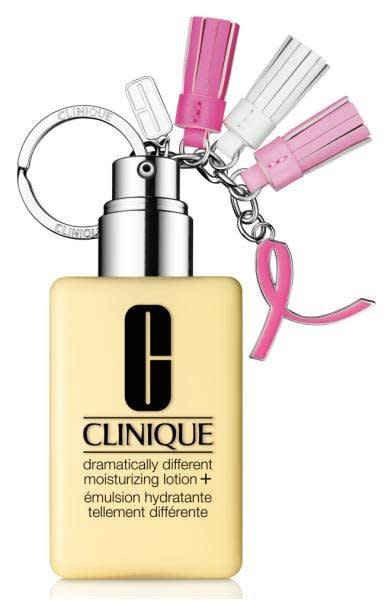 With each sale of this famous lotion, Clinique will donate $10 to the Breast Cancer Research Foundation. Get it <a href="http://shop.nordstrom.com/s/clinique-great-skin-great-cause-jumbo-dramatically-different-moisturizing-lotion/4733024?origin=keywordsearch-personalizedsort&amp;fashioncolor=PINK" target="_blank"><strong>here</strong></a>.