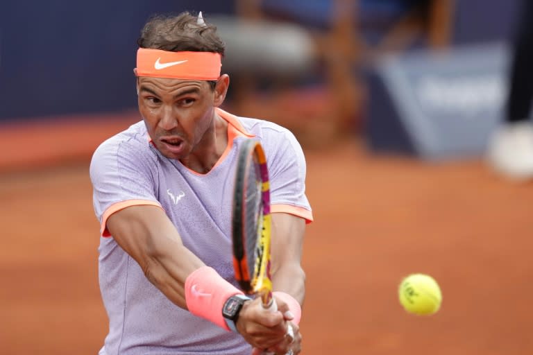 Rafael Nadal returned to action in <a class="link " href="https://sports.yahoo.com/soccer/teams/barcelona/" data-i13n="sec:content-canvas;subsec:anchor_text;elm:context_link" data-ylk="slk:Barcelona;sec:content-canvas;subsec:anchor_text;elm:context_link;itc:0">Barcelona</a> last week after a three-month absence (Pau BARRENA)