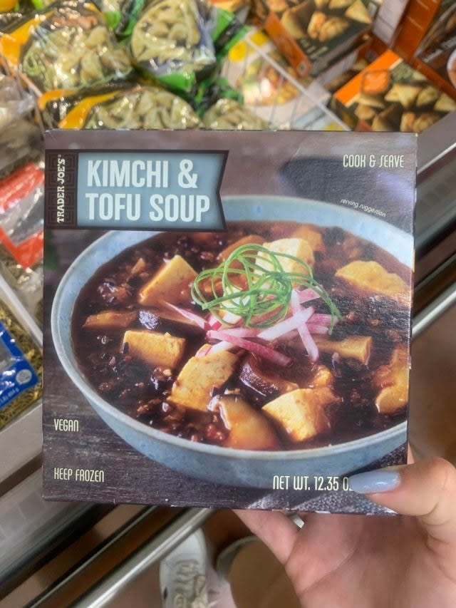 Trader Joe's Kimchi and Tofu Soup.