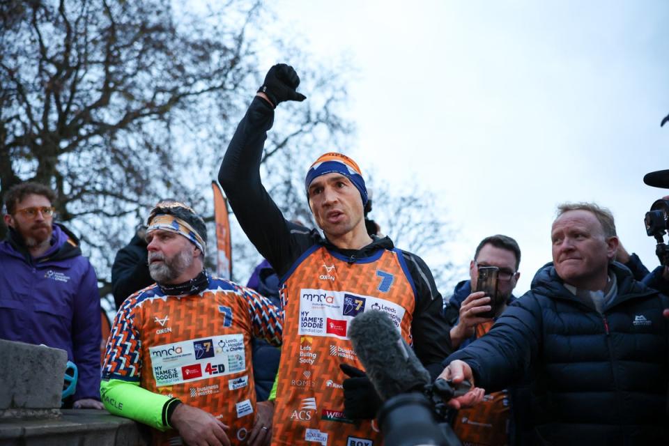 Kevin Sinfield ran seven ultra marathons in seven days to raise money for charity (Getty Images)