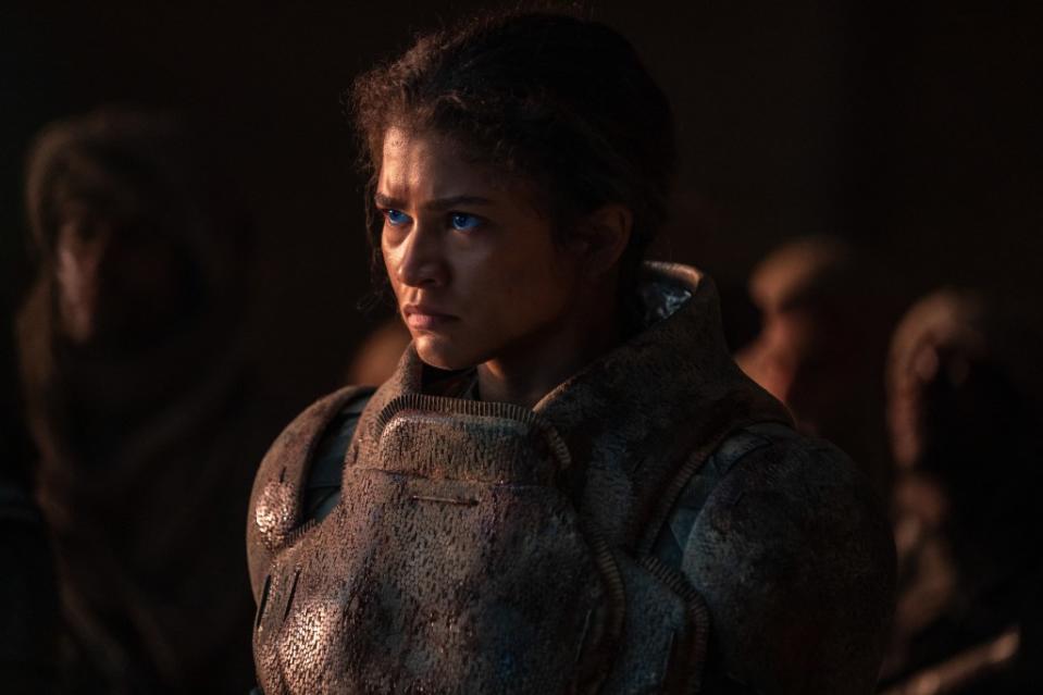 Zendaya as Chani in Warner Bros. Pictures and Legendary Pictures’ action adventure “Dune: Part Two.” (Photo credit: Warner Bros.)