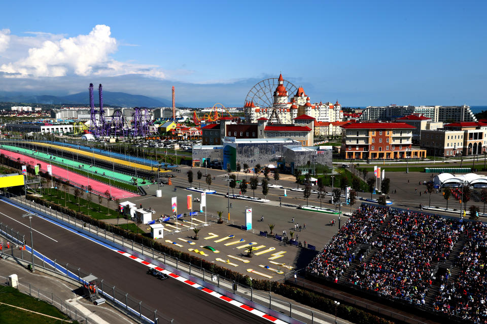 Sochi during the Formula One Grand Prix of Russia at Sochi Autodrom on May 1, 2016 in Sochi, Russia.