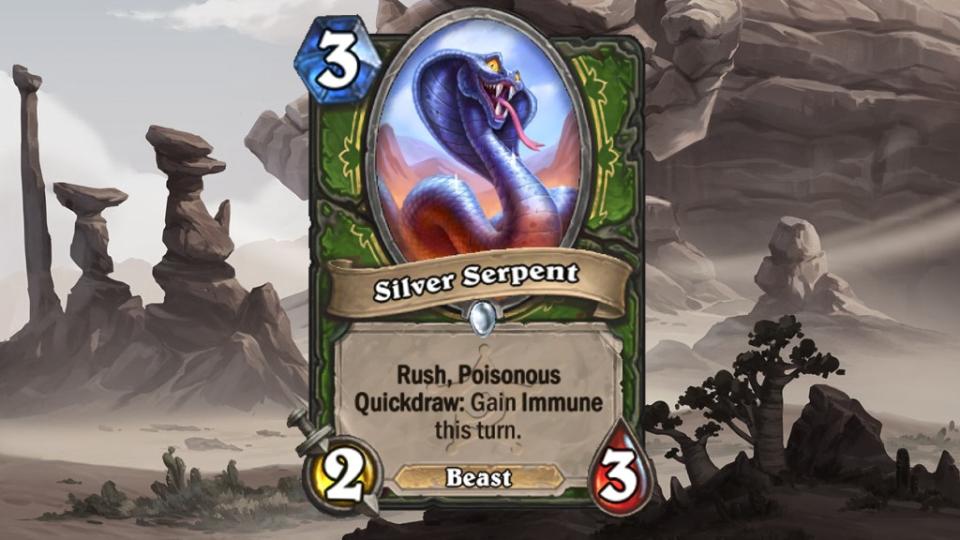 Card from Hearthstone's Showdown in the Badlands expansion.