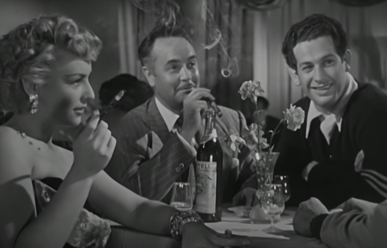 Miroslava, Miguel Manzano y Wolf Ruvinskis en un fotograma de 'La bestia magnífica' (1952). (Captura vía YouTube)