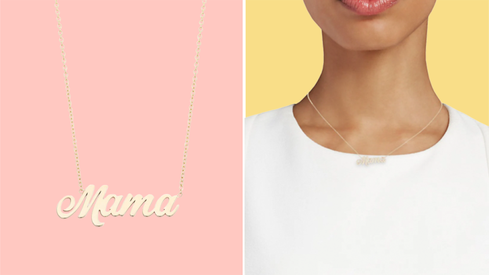 Best gifts for moms: "Mama" necklace