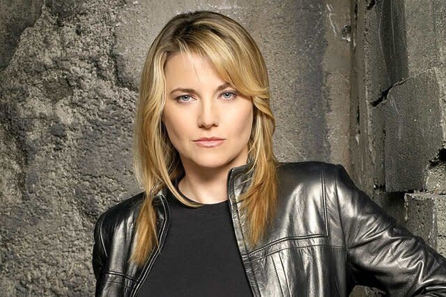 Lucy Lawless as Number Three in Battlestar Galactica