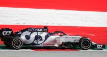 AlphaTauri's Russian driver Daniil Kvyat steers his car during the Formula One Styrian Grand Prix race on July 12, 2020 in Spielberg, Austria. (Photo by Darko Bandic / various sources / AFP) (Photo by DARKO BANDIC/AFP via Getty Images)