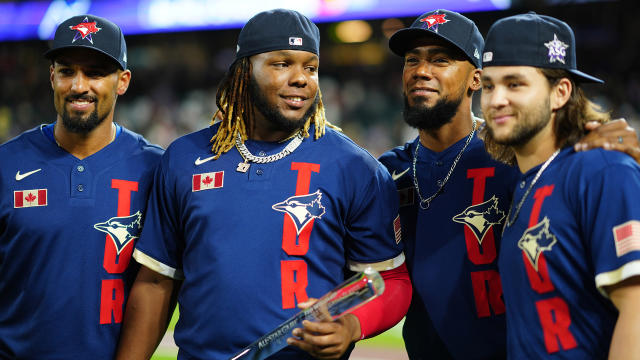 An image of Jordan Romano of the Toronto Blue Jays is visible on the  News Photo - Getty Images