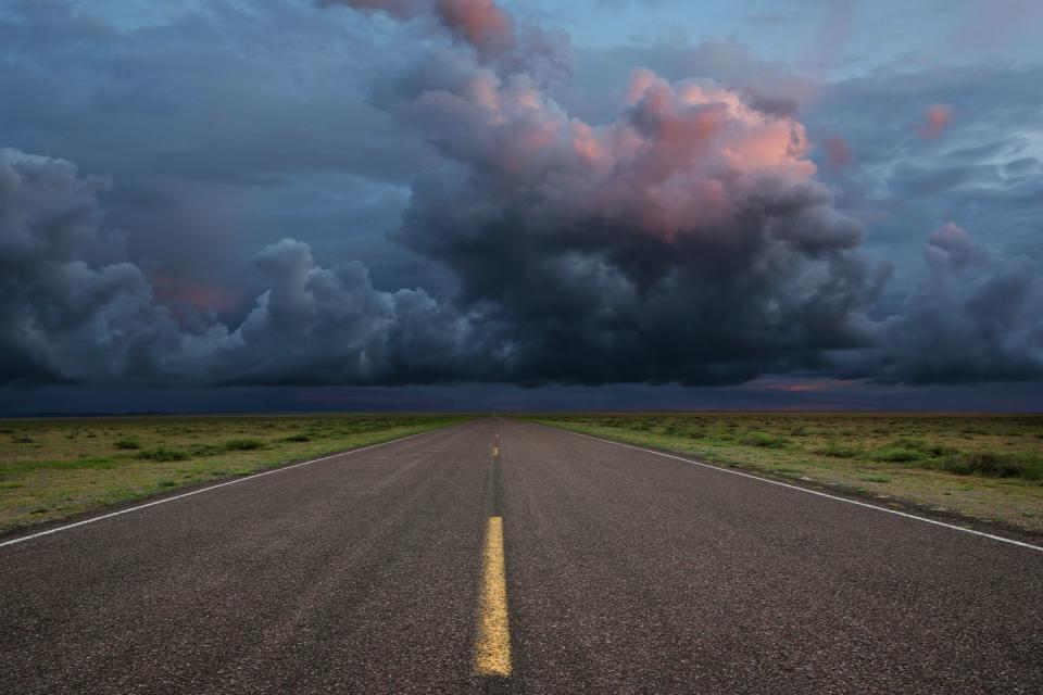 spooky urban legend   desert road thunderstorm