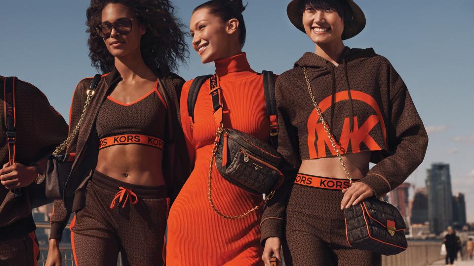 Cindy Bruna, Bella Hadid and Ash Foo star in Michael Kors’ new MKGO campaign. - Credit: Courtesy of Michael Kors/MEGA