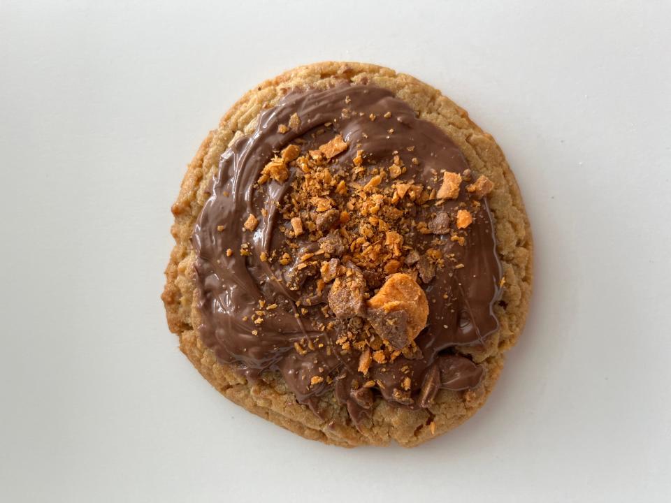 Peanut butter crisp cookie from Crumbl Cookies, 3116 Raeford Road, Suite 240, Fayetteville.