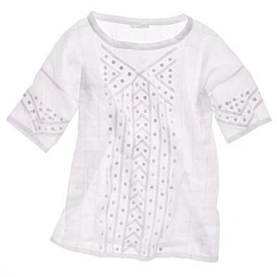 Embroidered dot top, $135, at Madewell