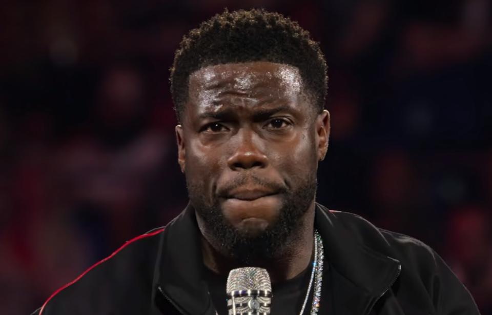 Kevin Hart close up from "Irresponsible."