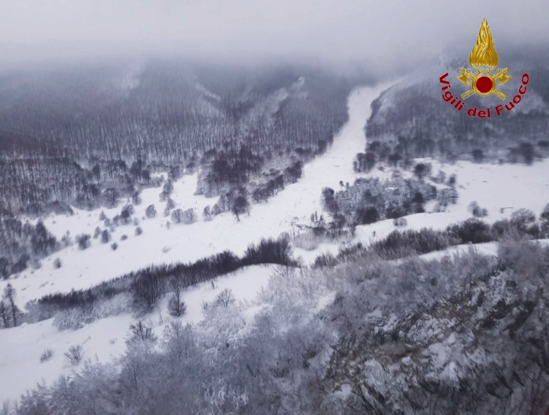 An aerial view shows the snow-swamped region (Picture: Reuters)