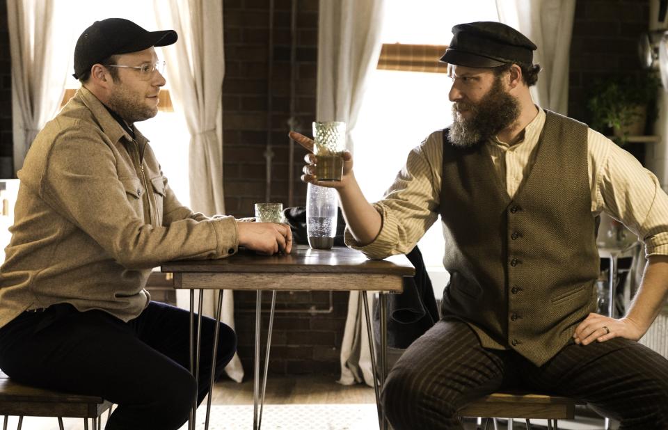 Seth Rogen stars as dual characters in HBO Max's An American Pickle. (Photo: HBO Max)