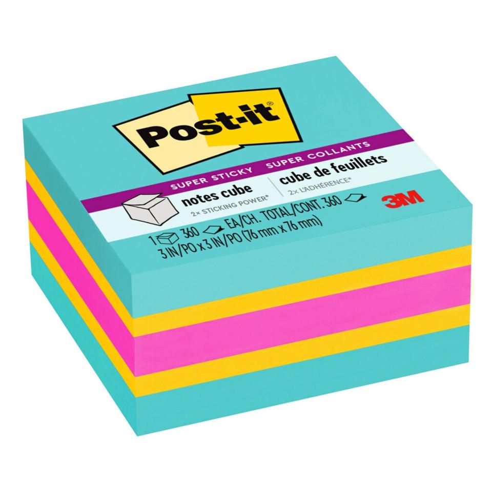 Post-it Super Sticky Notes Cube