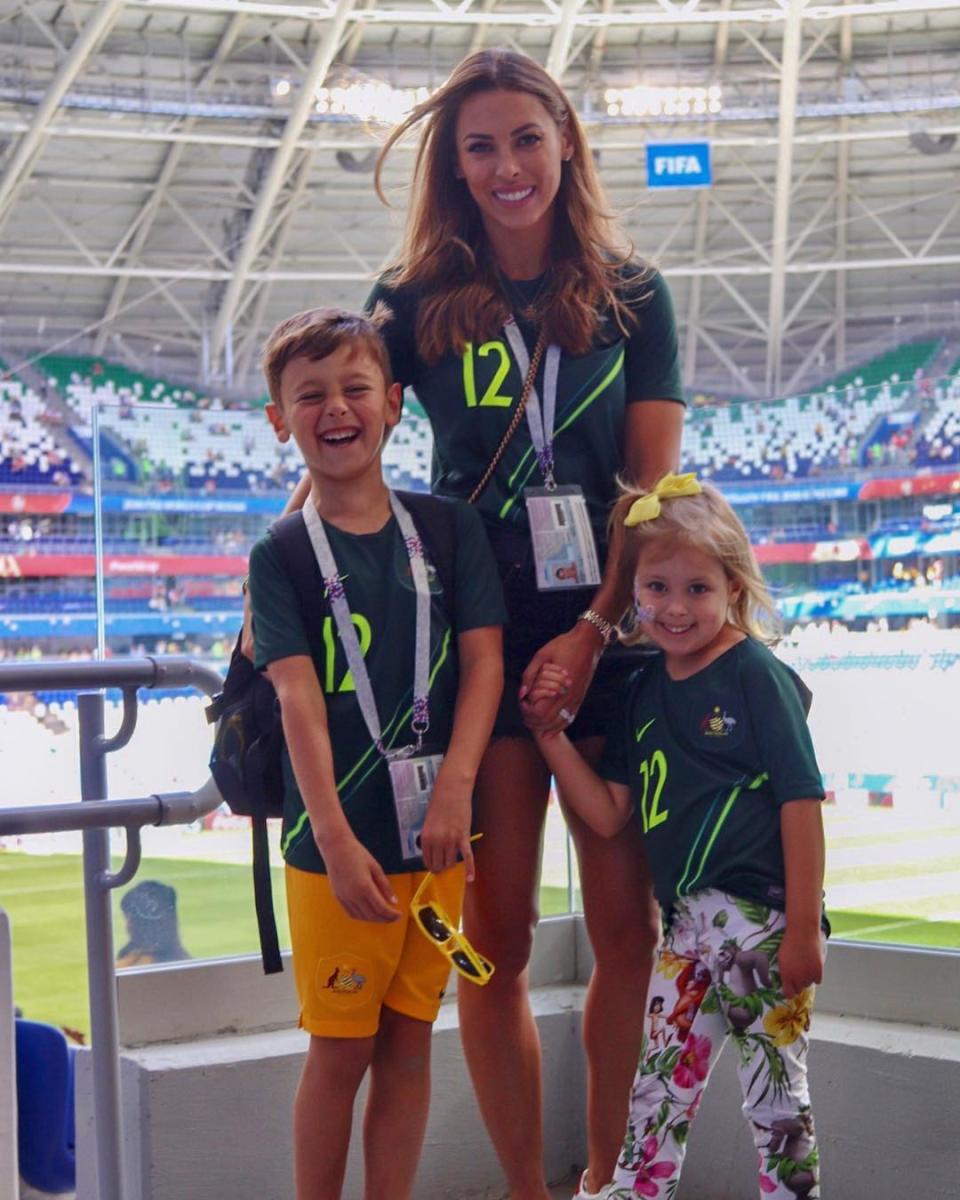 <p>Dani Jones, wife of Australia’s Brad Jones </p>