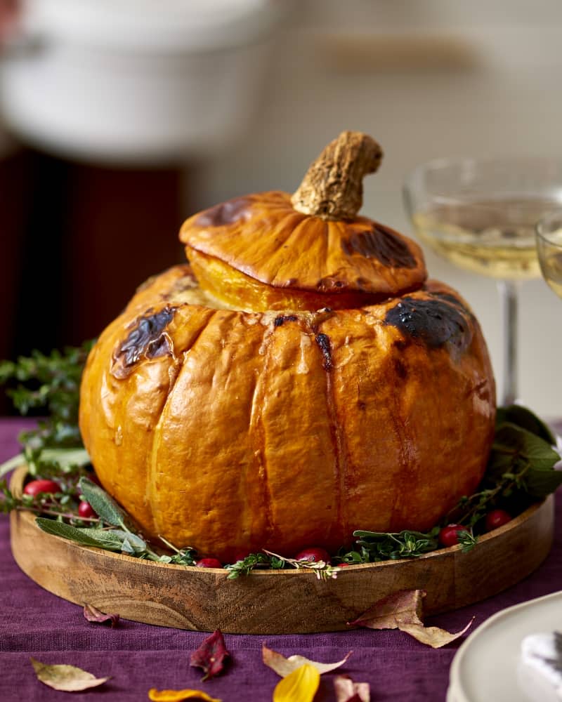 Vegetarian Stuffed Pumpkin Masterpiece