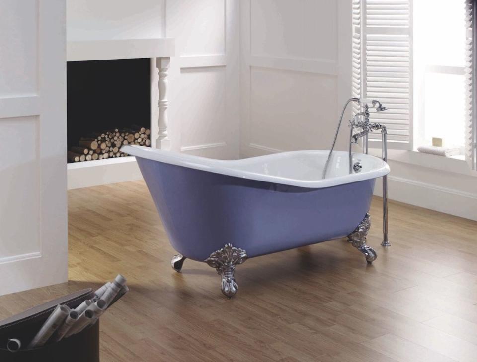 <p>This elegant bath is not only luxurious in style but will make sure your bathing experience is one of comfort and indulgence. The Ultra Violet colour of the cast iron slipper bath makes it the on-trend bathroom piece you are looking for. </p><p><strong>BUY NOW:</strong> <a rel="nofollow noopener" href="https://www.cphart.co.uk/cp-hart-cambridge-freestanding-bath/" target="_blank" data-ylk="slk:Cambridge Freestanding Bath, £1,622.40, C. P. Hart;elm:context_link;itc:0;sec:content-canvas" class="link ">Cambridge Freestanding Bath, £1,622.40, C. P. Hart</a></p>