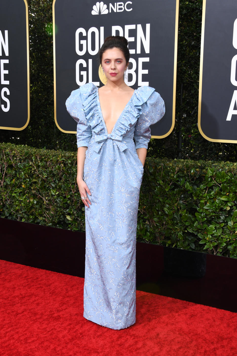 BEVERLY HILLS, CALIFORNIA - JANUARY 05: Bel Powley attends the 77th Annual Golden Globe Awards at The Beverly Hilton Hotel on January 05, 2020 in Beverly Hills, California. (Photo by Jon Kopaloff/Getty Images)