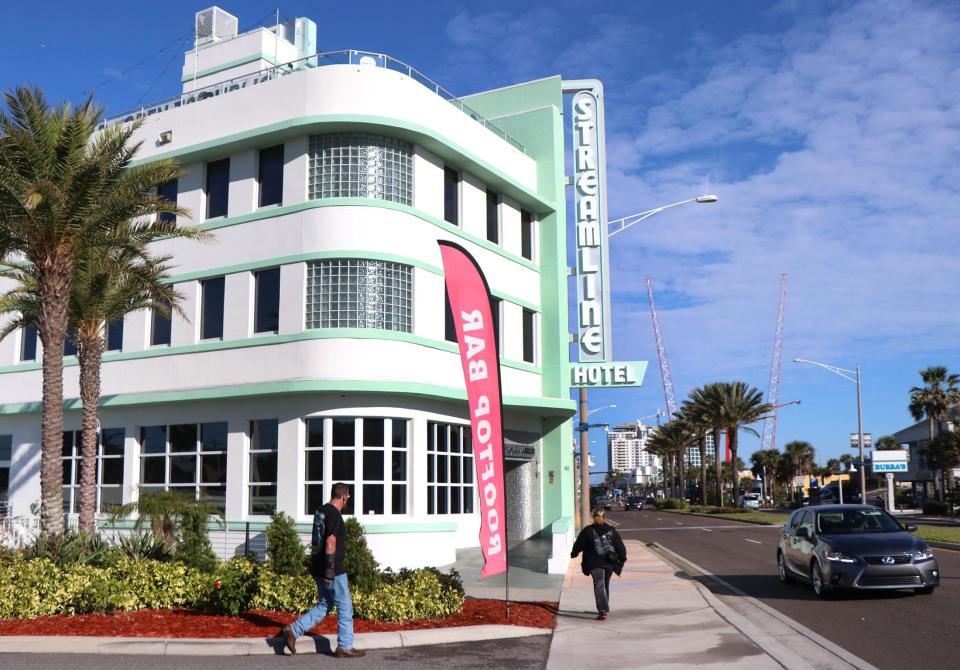 The Streamline Hotel at 140 S Atlantic Ave. in Daytona Beach.